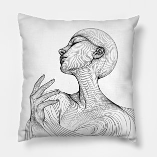 Woman Portrait Pillow