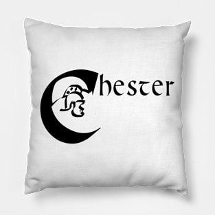 ROMAN CHESTER BLACK Pillow