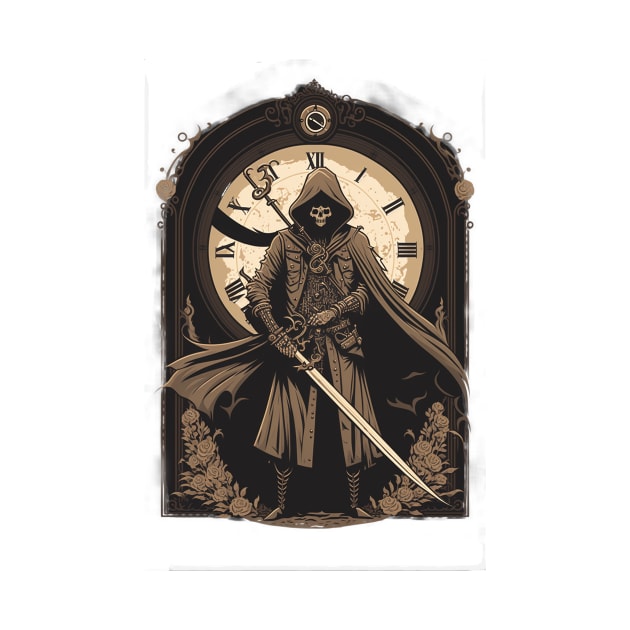 The Final Countdown: Steampunk Grim Reaper by Abili-Tees