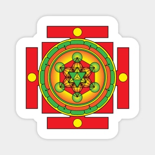 Metatron's Cube Merkaba Mandala Magnet