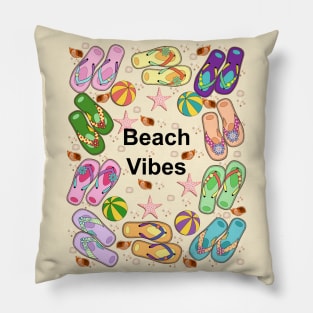 Beach Vibes - Flip Flops Pillow