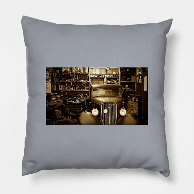 Garage Shop Pillow by tedsox