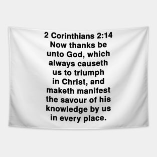 2 Corinthians 2:14 King James Version Bible Verse Typography Tapestry