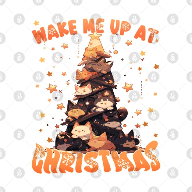 Wake Me Up at Christmas - Catmus Chrismas Tree by RuftupDesigns