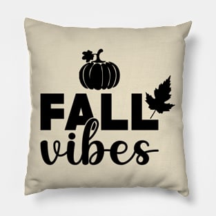 Fall Vibes Simple Lettering Pillow