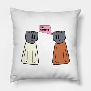 Sal Conmigo Spanish Pun Pillow