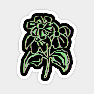 FLOWERS HANDSKETCH GYP Magnet