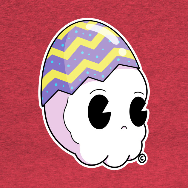 Disover Easter Special: The Egghead Skull - Skeleton - T-Shirt