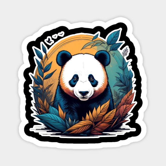 Panda Vibes Magnet by Dürer Design