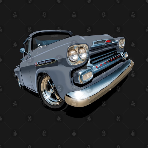 1959 Chevy Apache pick up truck by candcretro