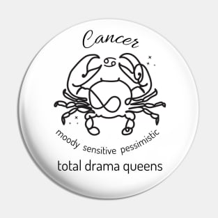 Funny Zodiac - Cancer Pin