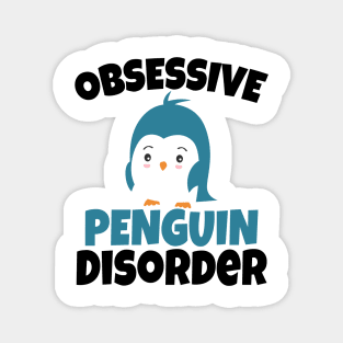 Cute Obsessive Penguin Disorder Magnet