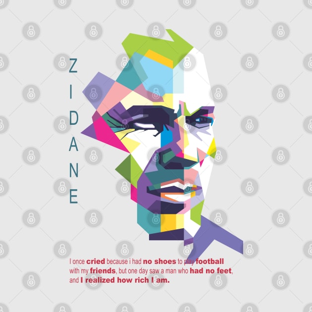 Zidan Quote in WPAP by Alkahfsmart