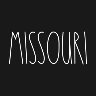 Missouri Cute Minimalist Long Letters T-Shirt