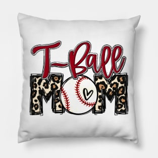 T Ball Mom Leopard   Tee Ball Mom Pillow