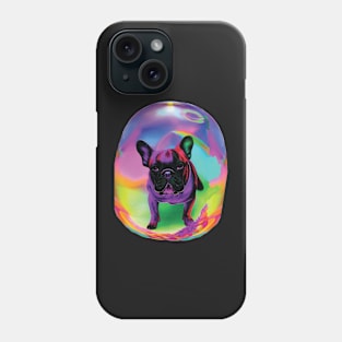 Frenchie in Giant Bubble Phone Case