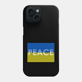 Ukrainian flag with text Phone Case