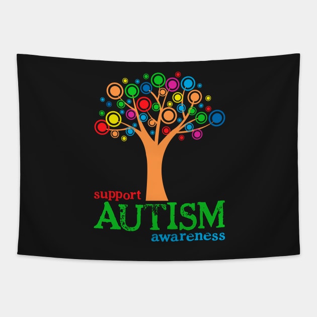Support Autism Tapestry by b34poison