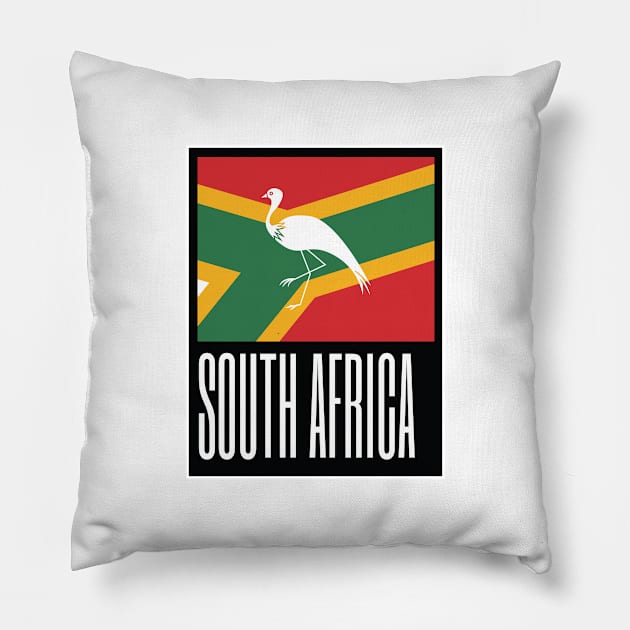 South Africa Country Symbols Pillow by kindacoolbutnotreally