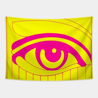 Eye And Vision Pink Tapestry