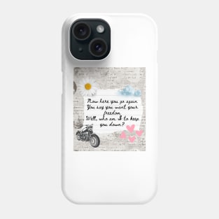 Dreams Fleetwood Mac Lyrics Design Phone Case