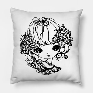 doodle girl Pillow