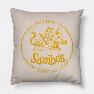 Vintage Sambo's Coffee Shop Pillow