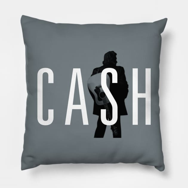 Johnny Cash Pillow by PLAYDIGITAL2020