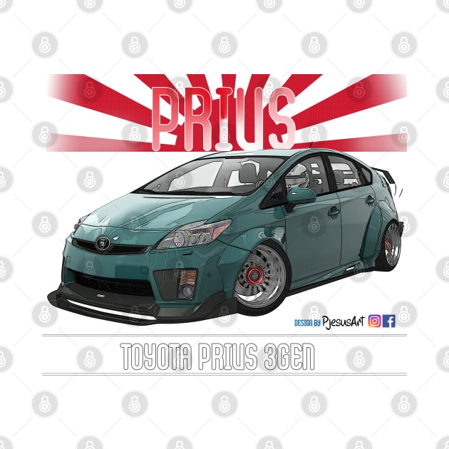 Toyota Prius 2JZ LW Green by PjesusArt