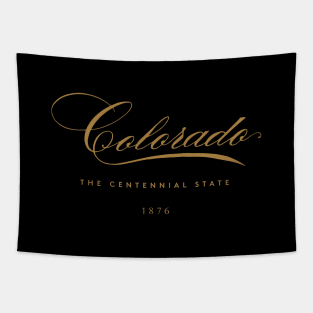 Colorado Calligraphic Lettering Tapestry