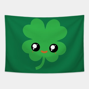 Cute Irish Shamrock Kawaii Tapestry