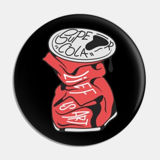 Dope Turning cola can into a work of art illustration Pin