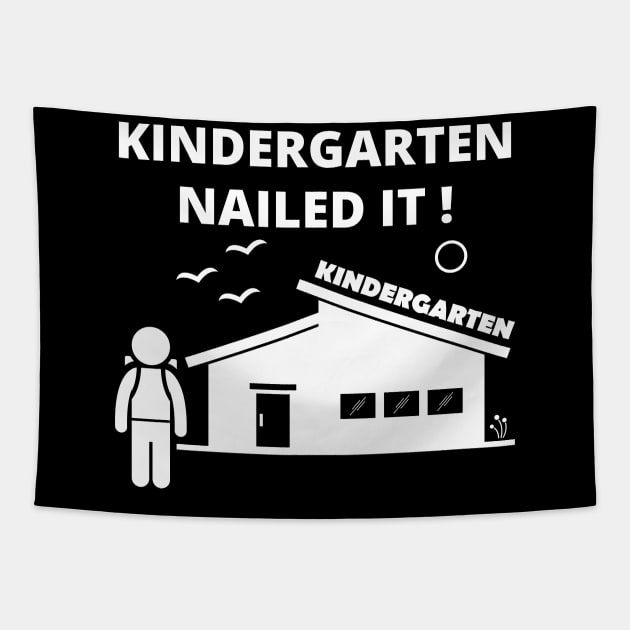 Graduation Class Of 2020 Boy Kindergarten Nailed It Tapestry by busines_night