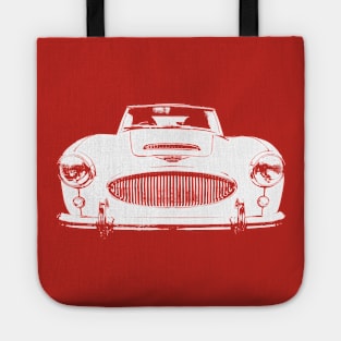 Austin Healey 3000 Mk2 1960s British classic car monoblock white Tote