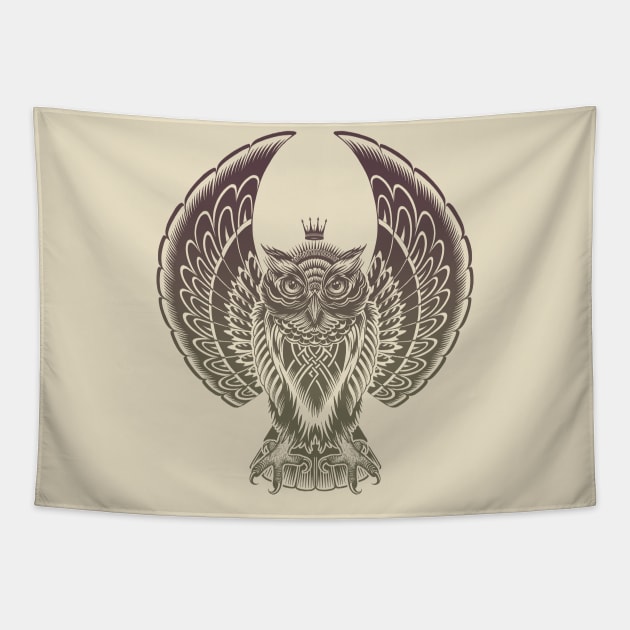 Owl Wings Tapestry by rcaldwell