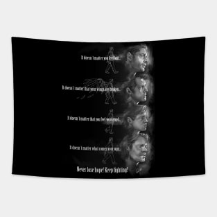 Keep Fighting - TeamFreeWill2.0 poster Tapestry