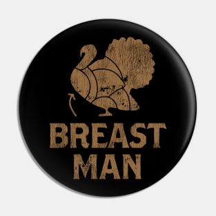 Breast Man Vintage Pin