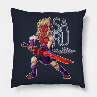 Saru, warrior macaque Pillow