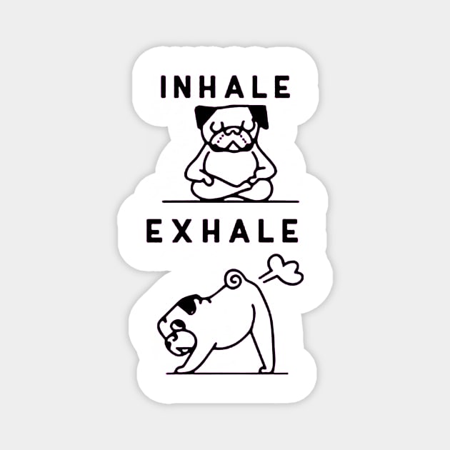 Inhale & Exhale Magnet by rosposaradesignart