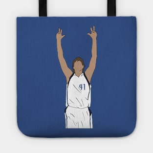 Dirk Nowitzki Three Pointer Celebration Tote