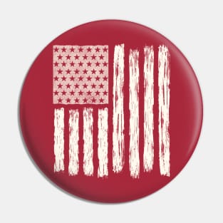 Distressed American Flag Pin