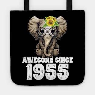 Awesome since 1955 65 Years Old Bday Gift 65th Birthday Tote