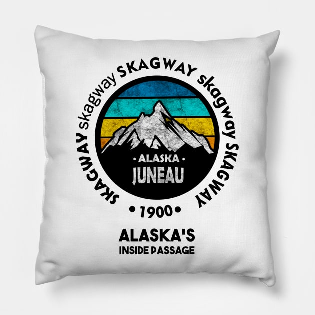 SKAGWAY, Alaska Pillow by dejava