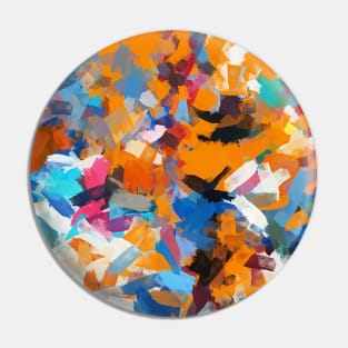 Urban Street Expression Abstract Painting Pin