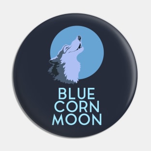 Wreck Internet Princess Blue Corn Moon Pin