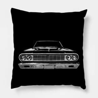 1964 Chevy Chevelle - black Pillow