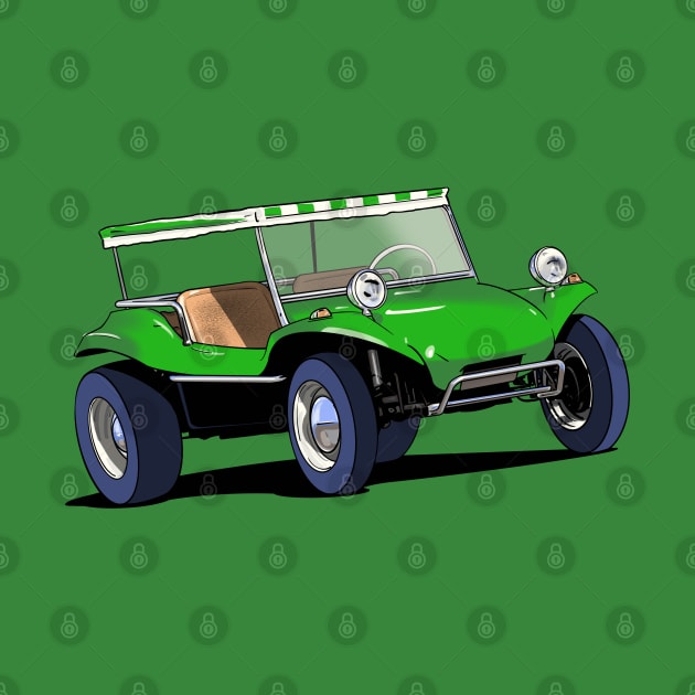 Dune Buggy in green by Webazoot