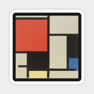 Composition by Piet Mondrian Magnet