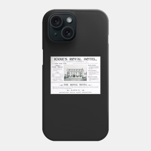 Advert Kane's Royal Hotel N Ireland 1902 Phone Case