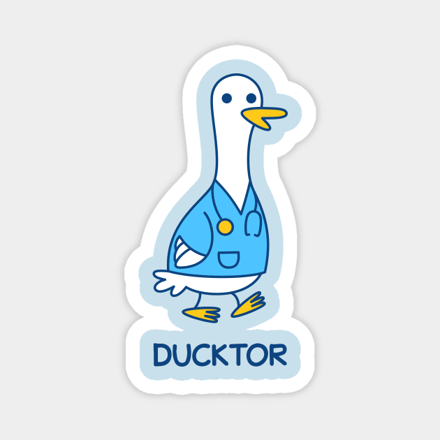 Ducktor Duck Doctor Magnet by dumbshirts